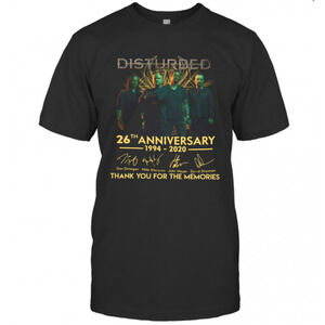 Disturbed 26Th Anniversary 1994 2020 Thank You For The Memories T-Shirt